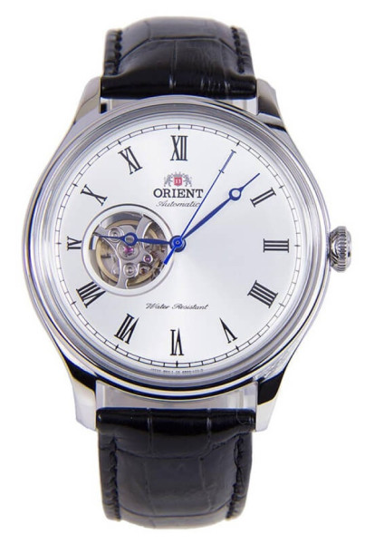 часовник Orient FAG00003W мъжки автоматичен open heart сив циферблат classicwatches.bg