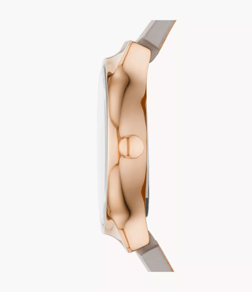 дамски часовник Skagen SKW3005 – розовозлатист корпус и сива кожена каишка -ClassicWatches.bg
