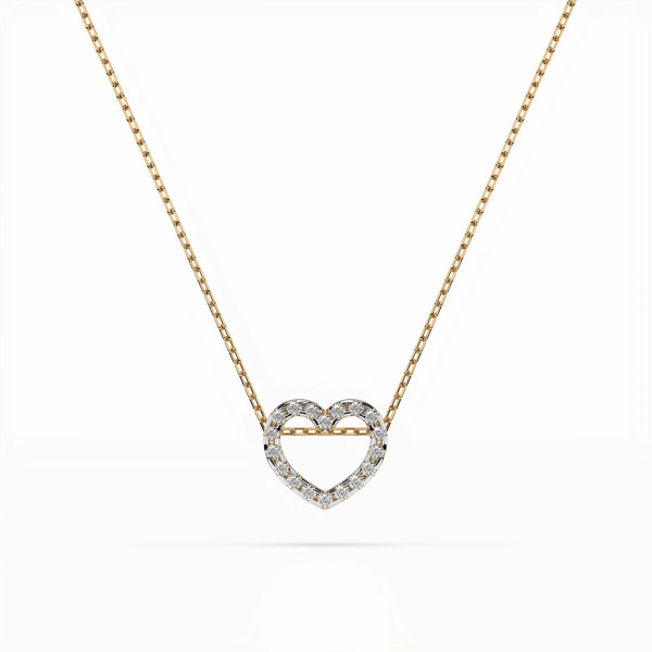 Cara колие с диаманти 0.09 ct – ЗЛАТНО БИЖУ 14К K104-10051Y/14K
