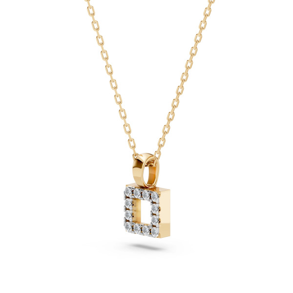 Cara колие с диаманти 0.06 ct – ЗЛАТНО БИЖУ 14К K104-10079Y/14K