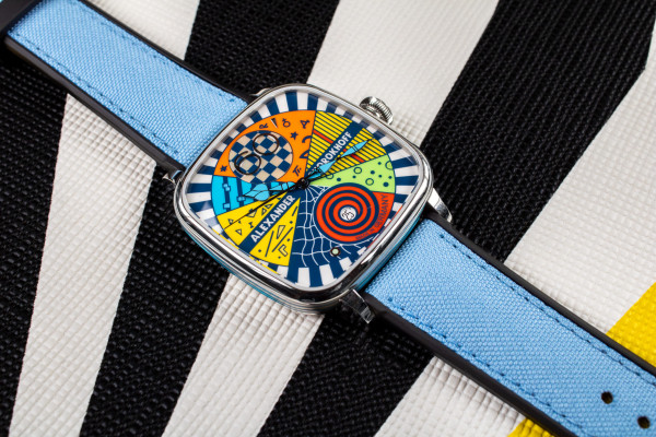 Часовник ALEXANDER SHOROKHOFF Kandy Avantgarde Blue 41x41mm LIMITED EDITION 50PCS  AS.KD-AVG-B 
