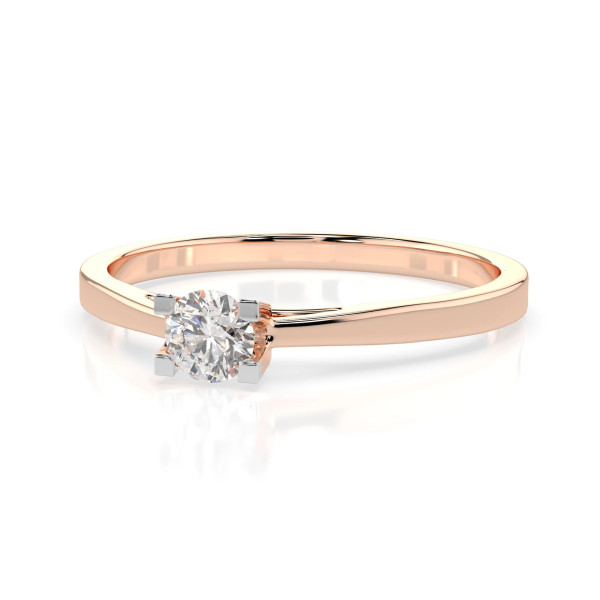 Cara пръстен с диамант 0.15 ct – ЗЛАТНО БИЖУ 14К K101-10020R(3.4)/14K