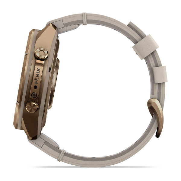 Garmin Fenix 9 Pro inReach Autumn Gold Titanium с Bone кожена каишка 010-04335-41