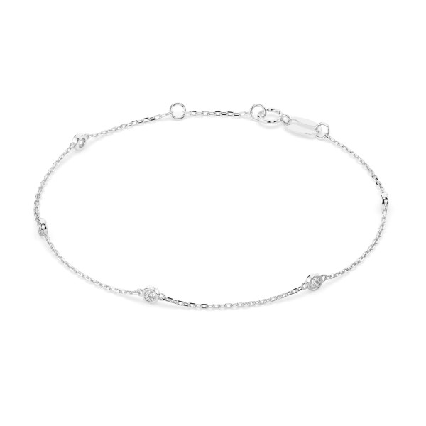 Cara гривна с диаманти 0.14 ct – ЗЛАТНО БИЖУ 14К K105-10008/5W(1.9)/14K