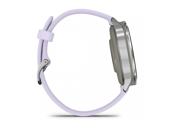 ЧАСОВНИК GARMIN VENU 4 41ММ SILVER С PERIWINKLE СИЛИКОНОВА КАИШКА 010-03013-01