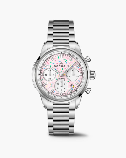 часовник norqain sprinkles дизайн сладолед календар розов модел classicwatches.bg