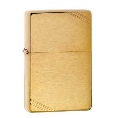 Запалка Zippo 240 - Brushed Brass Vintage with Slashes