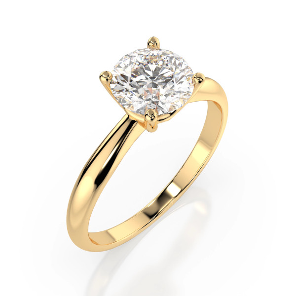 Cara пръстен с диамант 1.00 ct GIA сертификат – ЗЛАТНО БИЖУ 14К K101-10021Y(6.5)/14K