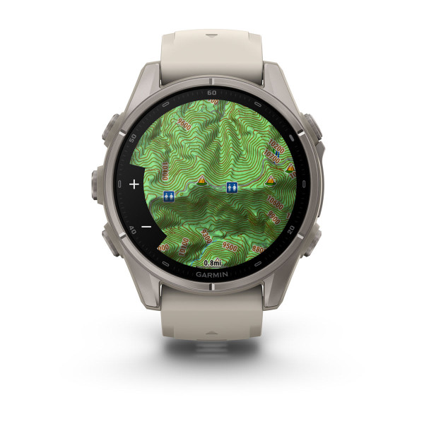 Garmin Fenix 9 Titanium с Fog Grey силиконова каишка 010-04761-01