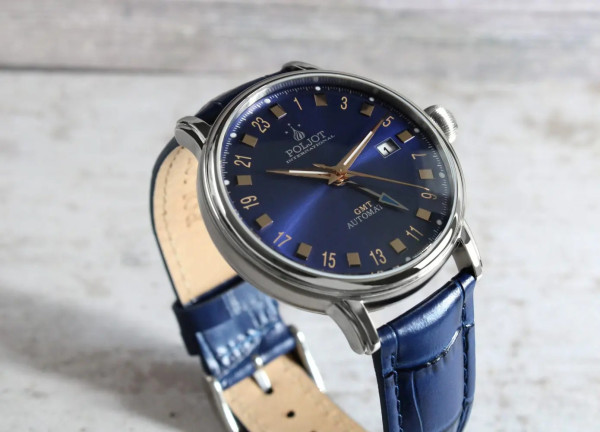 Часовник POLJOT INTERNATIONAL JAROS GMT 42MM 34NH.4200114