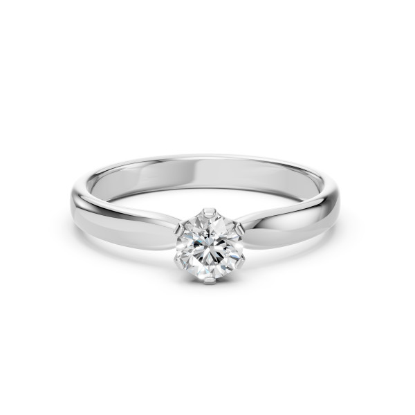 CARA Златен пръстен с диамант 0.45 ct GIA сертификат K101-10040W 