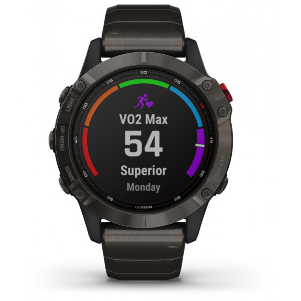 GARMIN FENIX 6 PRO SOLAR CARBON  GREY DLC 47MM 010-02410-23