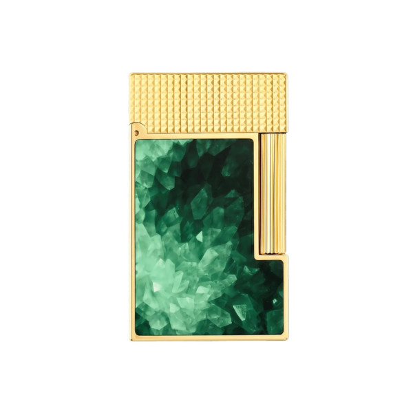 Запалка S.T.Dupont Ligne 2 Cling Geode Green / Gold C16036CL