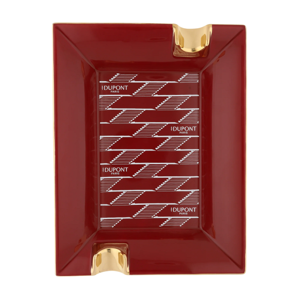 Пепелник S.T.Dupont Ashtray Porcelain Monogram 1872 Burgundy 6478