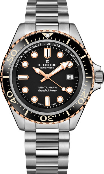 Edox Neptunian Grande Réserve Date Automatic 80801 3NRM NIR