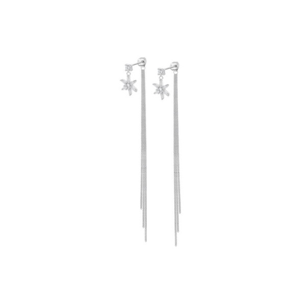 LOTUS SILVER SILVER EARRINGS LP3801-4/1