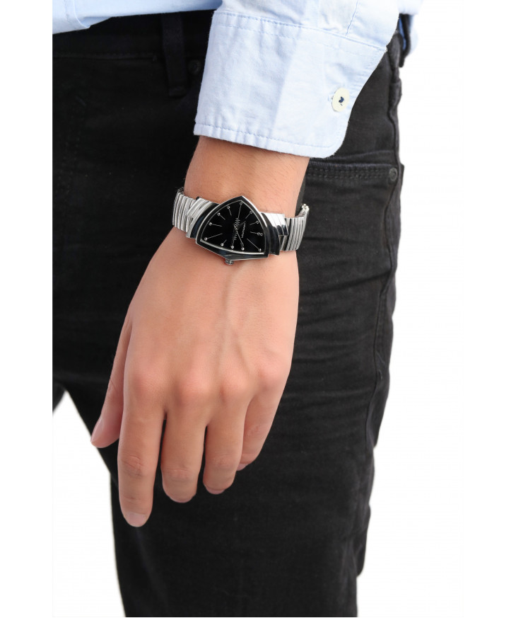 HAMILTON VENTURA  MAN IN BLACK QUARTZ MEN'S  WATCH H24411232