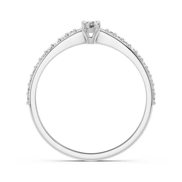 Cara пръстен с диаманти 0.10+0.16 ct – ЗЛАТНО БИЖУ 14К K101-10116/2W(3.0)/14K