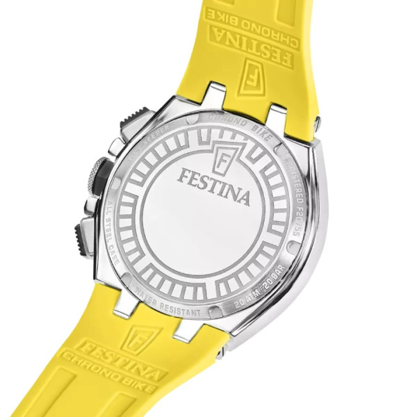 festina chrono bike f20755/5 спортен часовник жълт каучук classicwatches.bg