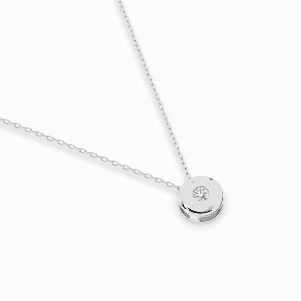 Cara колие с диамант 0.04 ct – ЗЛАТНО БИЖУ 14К K104-10015W(2.2)/14K