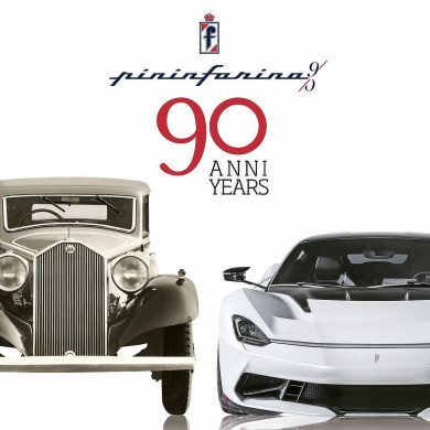 Pininfarina - 90 Anni-90 Years, двуезично издание, твърди корици