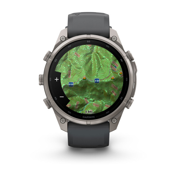 Garmin Fenix 9 Pro inReach Titanium с Graphite/Black силиконова каишка 010-04336-21