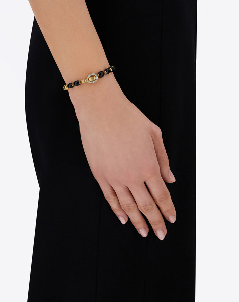 NANIS DANCING MYSTERY BLACK ONYX ГРИВНА ОНИКС, ДИАМАНТИ BS2-599