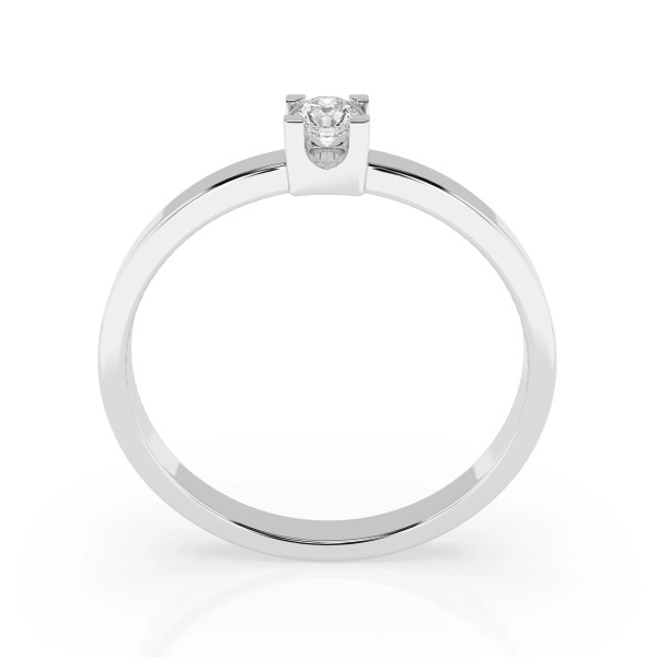 Cara пръстен с диамант 0.10 ct – ЗЛАТНО БИЖУ 14К K101-10036W(3.0)/14K