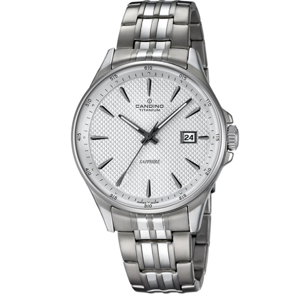 Часовник candino c4606 a мъжки титаниев сребрист циферблат swiss made classicwatches.bg
