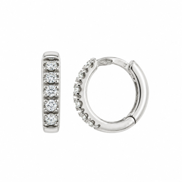 Cara Diamanti gold earrings with diamonds BB0406W/0.12ctsSI/H