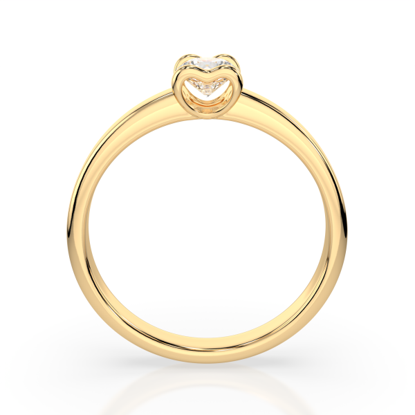 CARA Златен пръстен с диамант 0.30 ct GIA сертификат K101-10013Y 