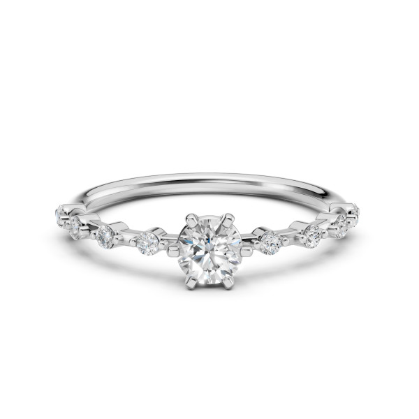 CARA Златен пръстен с диаманти 0.40+0.16 ct GIA сертификат K101-10190W