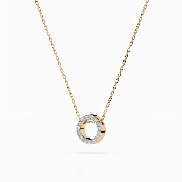 Cara колие с диаманти 0.09 ct – ЗЛАТНО БИЖУ 14К K104-10028Y/14K