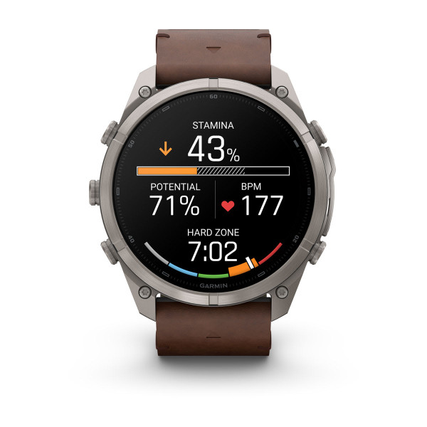 Garmin Fenix 9 Pro inReach Titanium с Walnut кожена каишка 010-04337-41