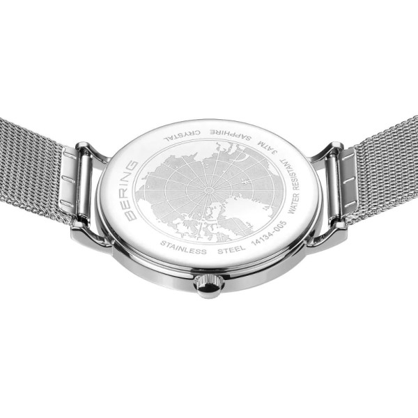 Дамски сет часовник и гривна Bering Classic 14134-005-GWP
