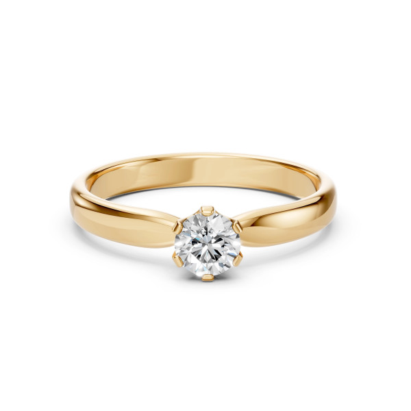 Cara пръстен с диамант 0.40 ct GIA сертификат – ЗЛАТНО БИЖУ 14К K101-10040Y(4.7)/14K