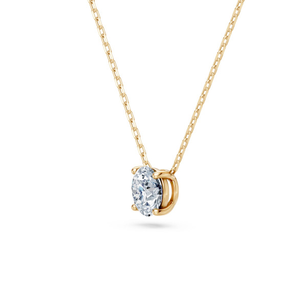 Cara колие с диамант 0.70 ct GIA сертификат – ЗЛАТНО БИЖУ 14К K104-10040Y(5.7)/14K