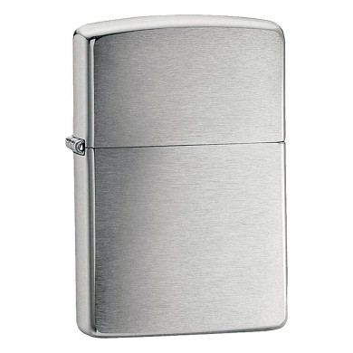 Запалка Zippo 200 Plain Brushed Chrome