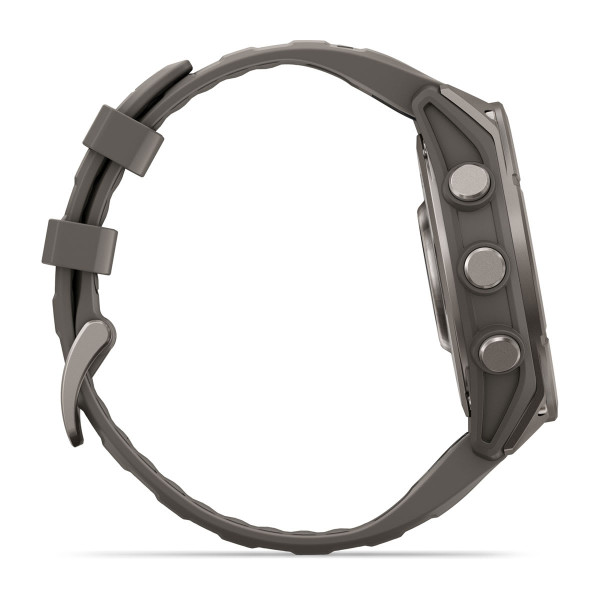 Garmin Fenix 9 Titanium с Pebble Grey силиконова каишка 010-04762-01