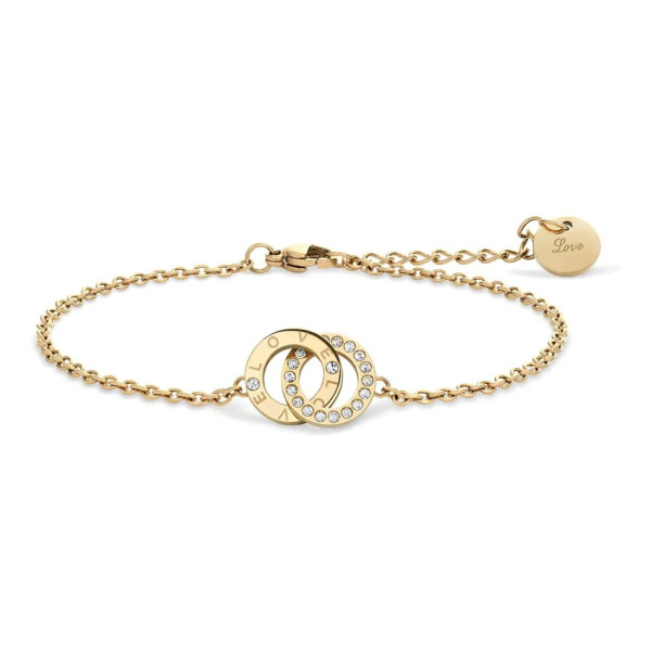 Дамски сет часовник и гривна Bering Diamond Classic 17724-332-GWP