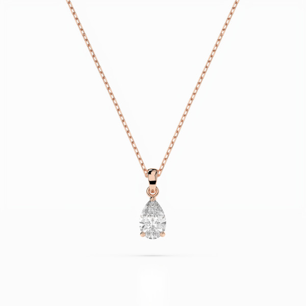 CARA Златно колие с диамант 0,30 ct GIA сертификат K104-10067R PAR
