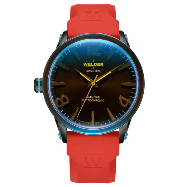 часовник welder wrn3002 с червена силиконова каишка classicwatches.bg
