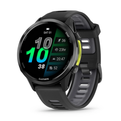 Forerunner® 970 - Forerunner® 970 - Carbon Grey DLC Titanium с Black корпус и Black/Translucent Whitestone каишка