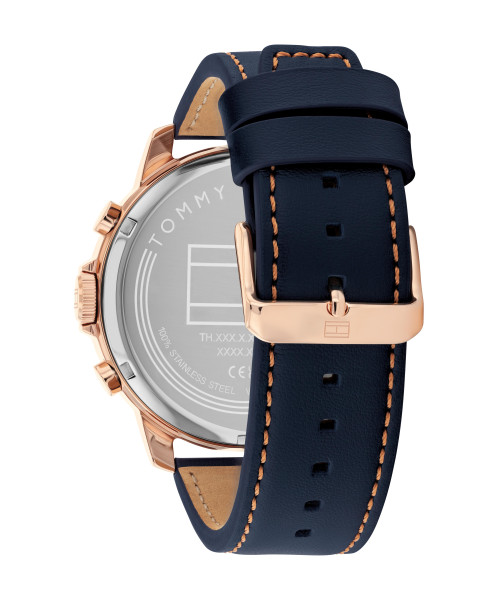 tommy hilfiger 1792206 кожена синя каишка спортен модел classicwatches.bg