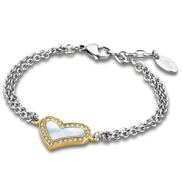 LOTUS STYLE WOMAN'S HEART STEEL BRACELET LS1670-2/2