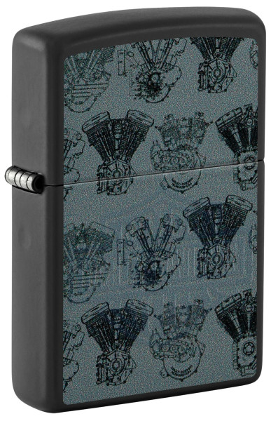 Запалка Zippo - Harley-Davidson® Design Black Light Logo
