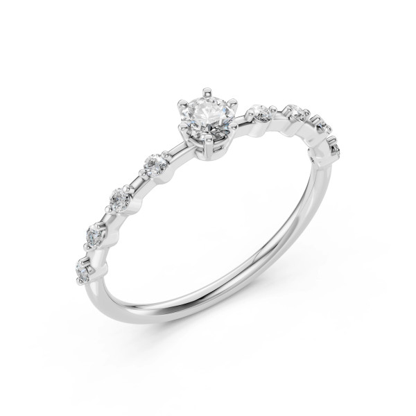 Cara пръстен с диаманти 0.20+0.16 ct – ЗЛАТНО БИЖУ 14К K101-10144W(3.7)/14K
