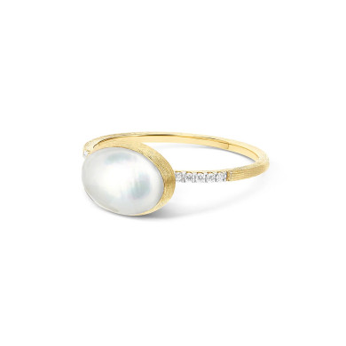  NANIS "BOULES"  DOLCEVITA Small ПРЪСТЕН ПЛАНИНСКИ КРИСТАЛ, СЕДЕФ И ДИМАМАНТИ AS15-609