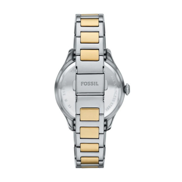 часовник fossil es5396 дамски сребрист циферблат двуцветна верижка classicwatches.bg
