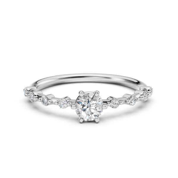 Cara пръстен с диаманти 0.40+0.16 ct GIA сертификат – ЗЛАТНО БИЖУ 14К K101-10144W(4.7)/14K